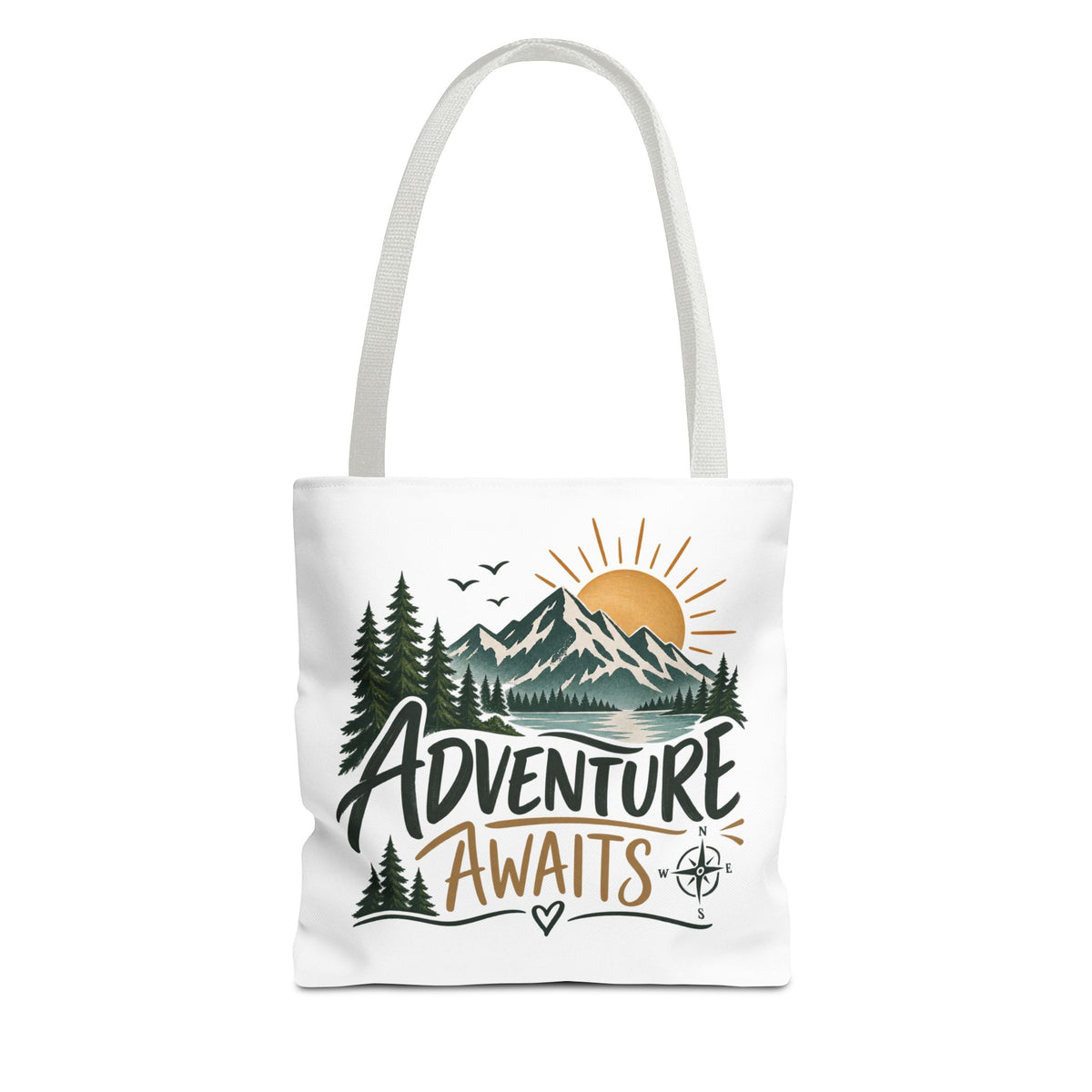 Adventure Awaits Tote Bag – Outdoor & Travel Gift