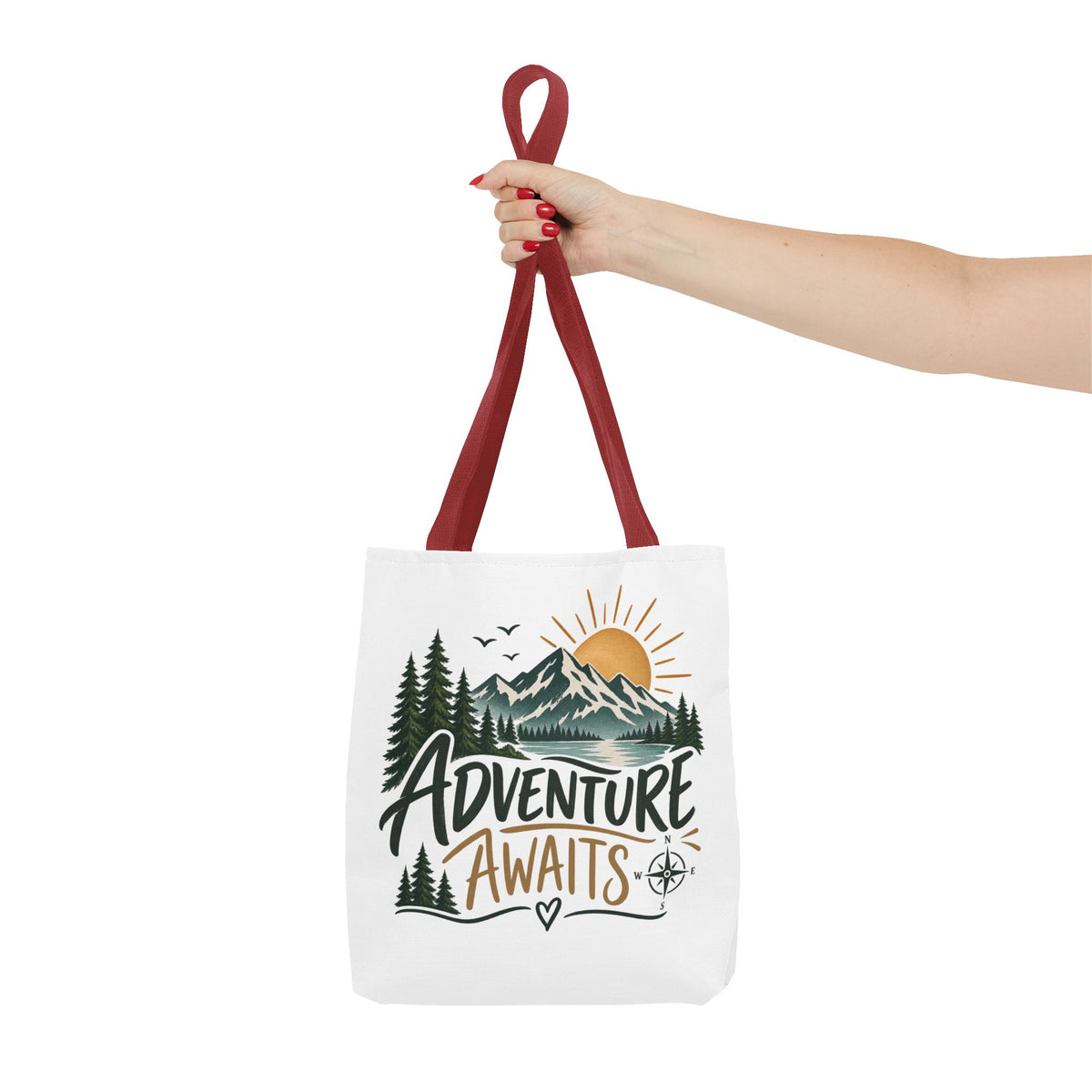 Adventure Awaits Tote Bag – Outdoor & Travel Gift