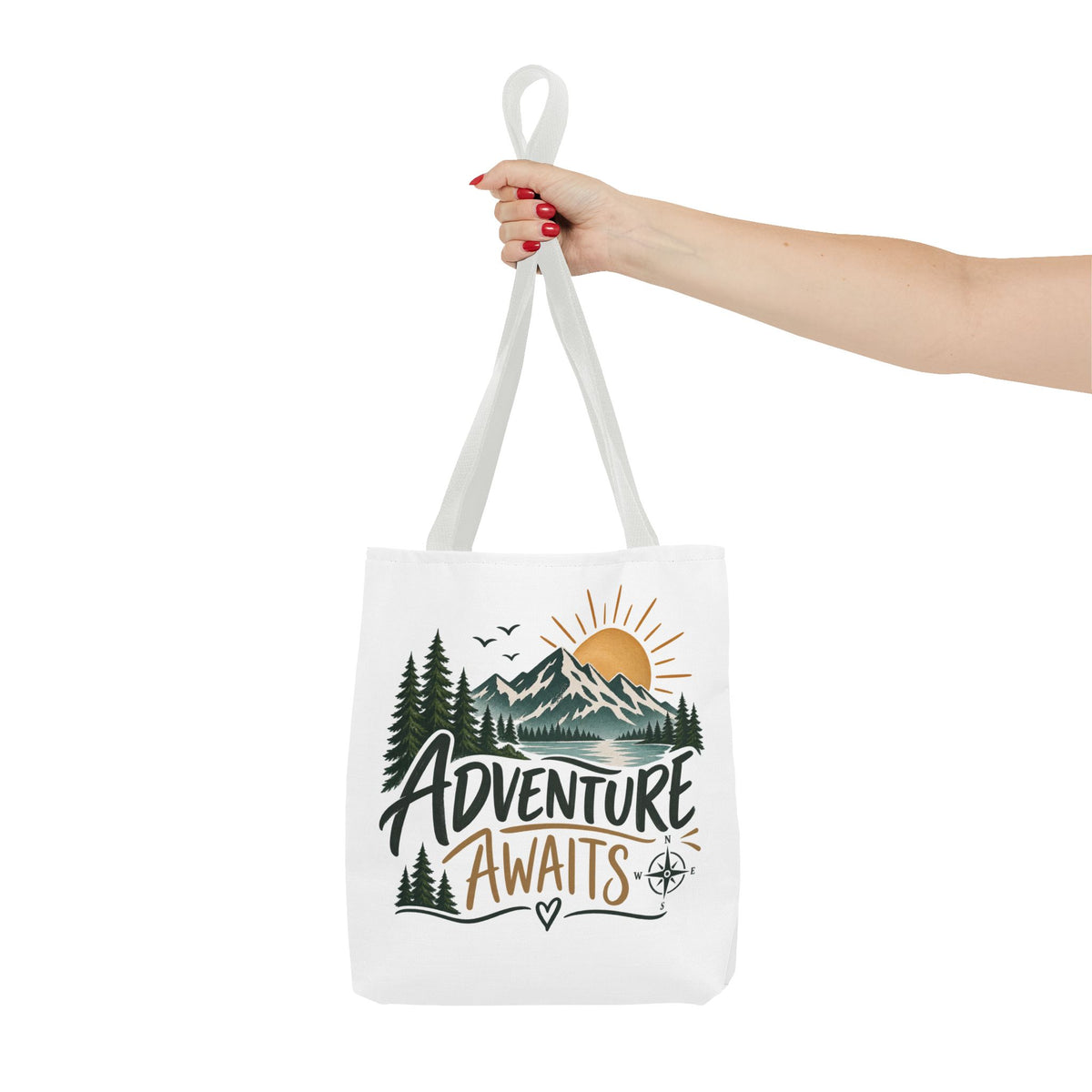Adventure Awaits Tote Bag – Outdoor & Travel Gift