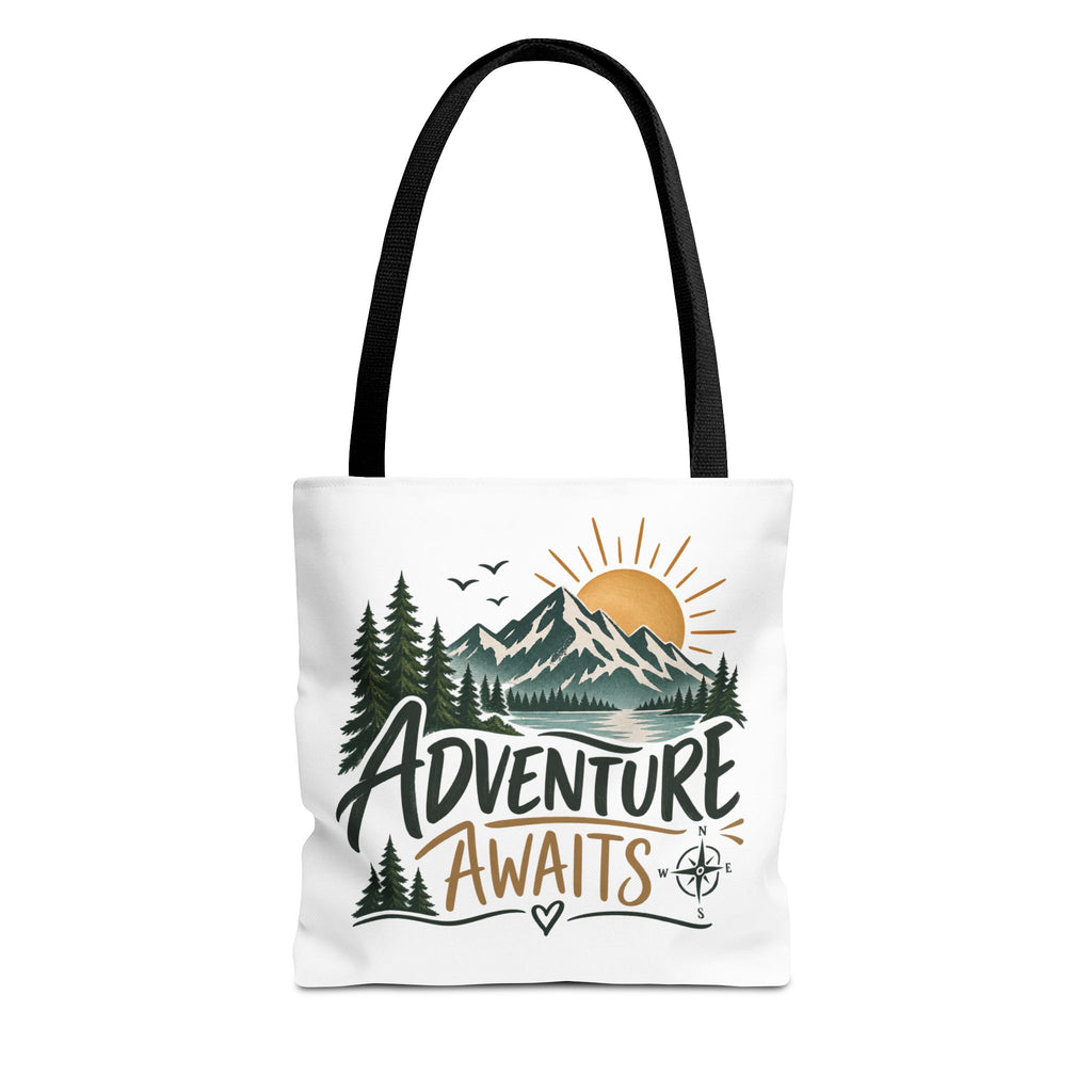 Adventure Awaits Tote Bag – Outdoor & Travel Gift