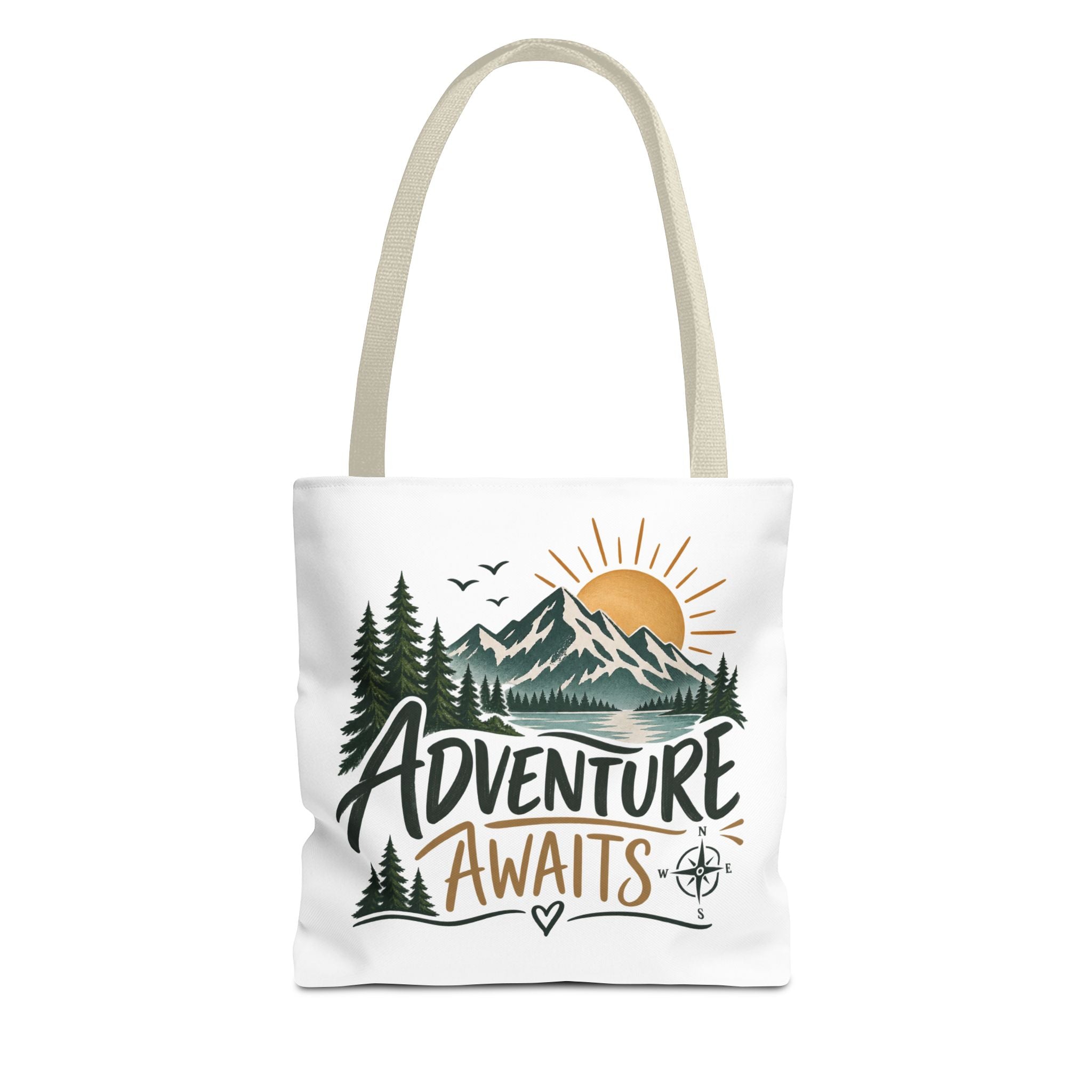 Adventure Awaits Tote Bag – Outdoor & Travel Gift