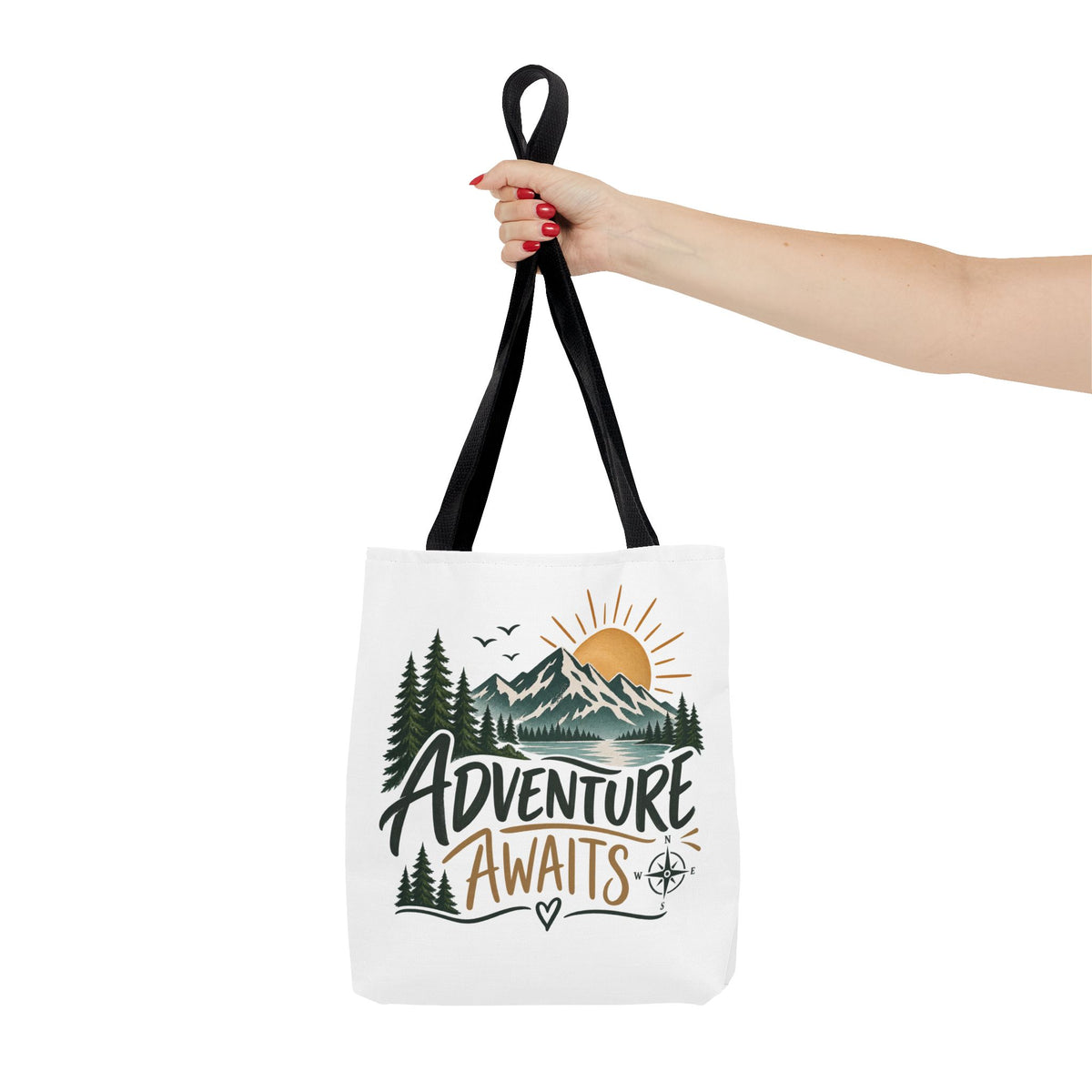 Adventure Awaits Tote Bag – Outdoor & Travel Gift