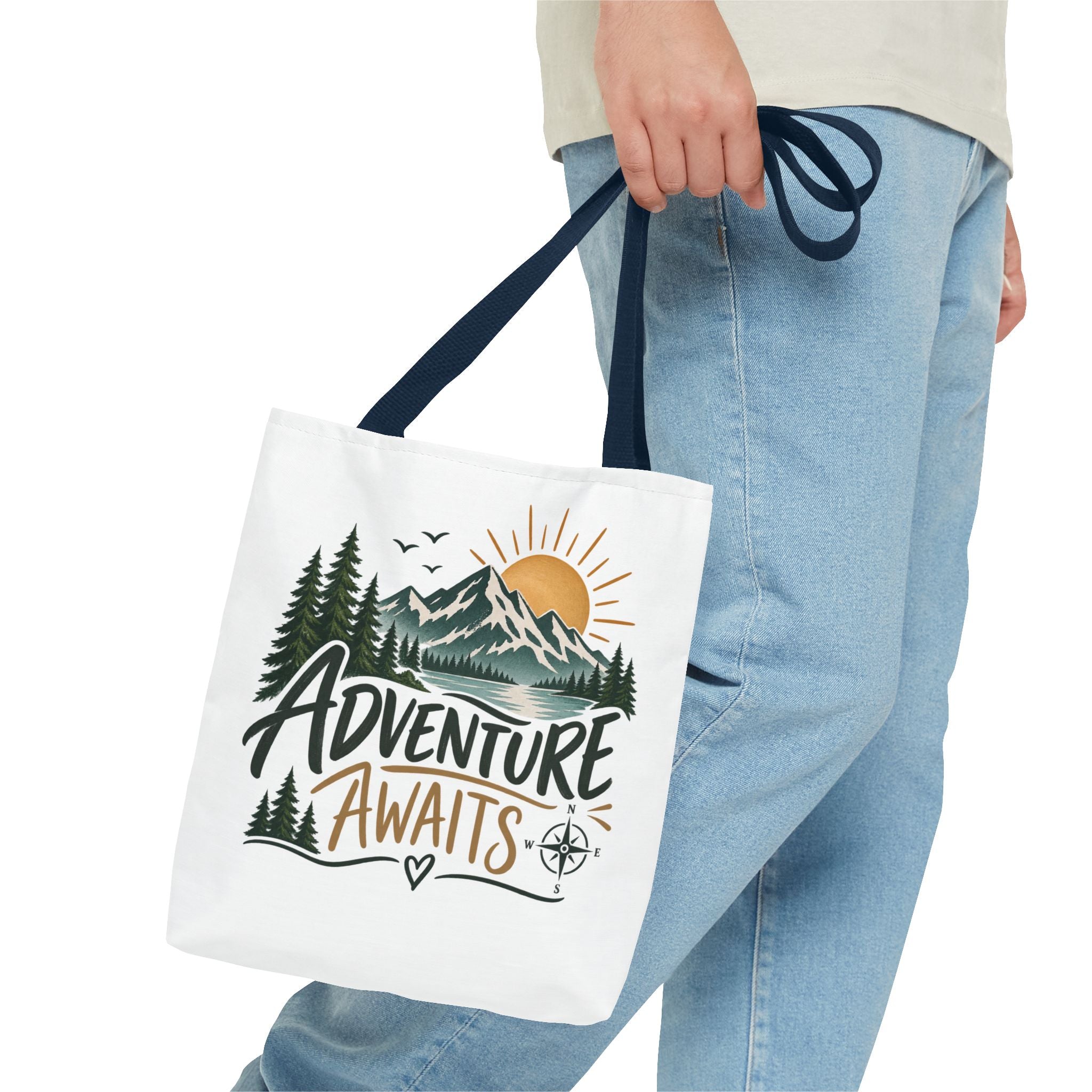 Adventure Awaits Tote Bag – Outdoor & Travel Gift