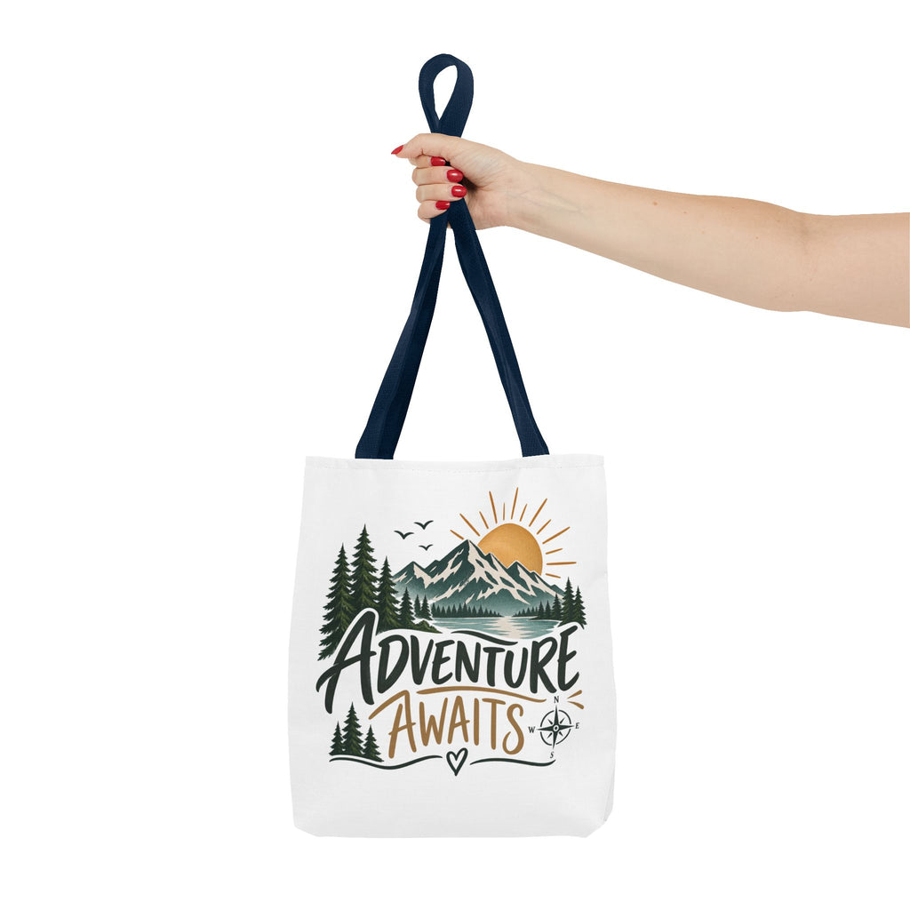 Adventure Awaits Tote Bag – Outdoor & Travel Gift